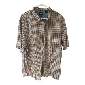 Chaps Blue and Pink Plaid Shirt XXL